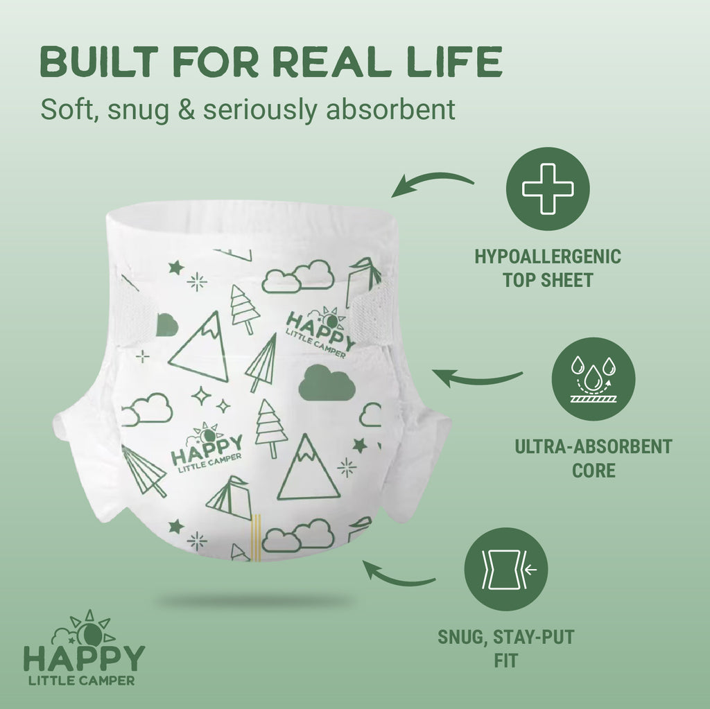 Coming Soon Happy Little Camper Super Saver Nappies, Size 6, Junior, 16+ kg