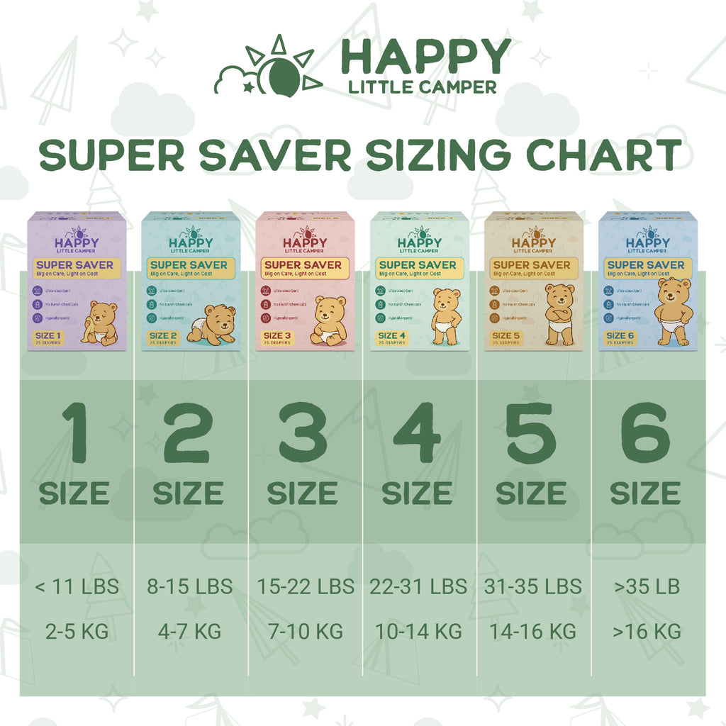 Coming Soon Happy Little Camper Super Saver Nappies, Size 6, Junior, 16+ kg