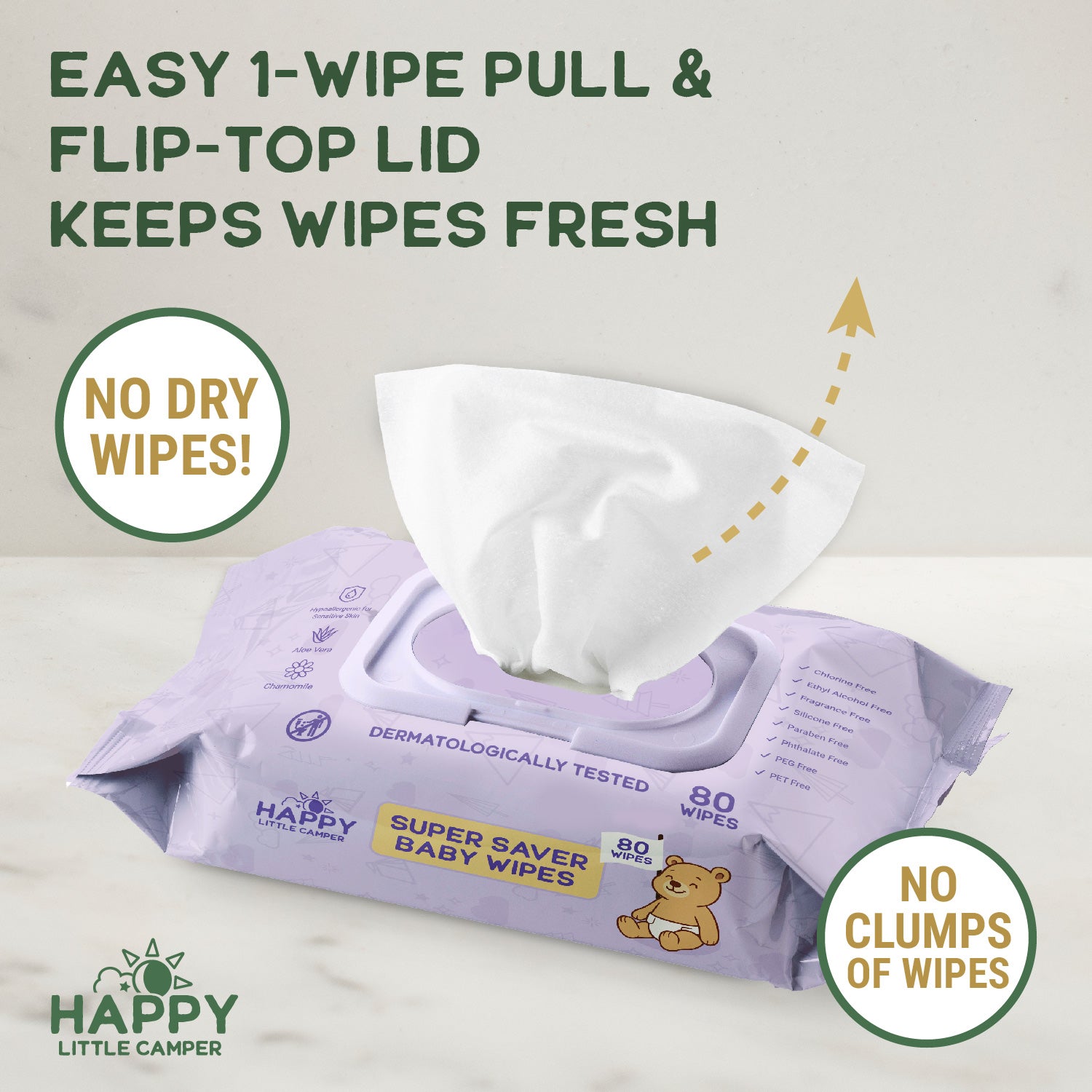 Happy Little Camper Super Saver Baby Wipes
