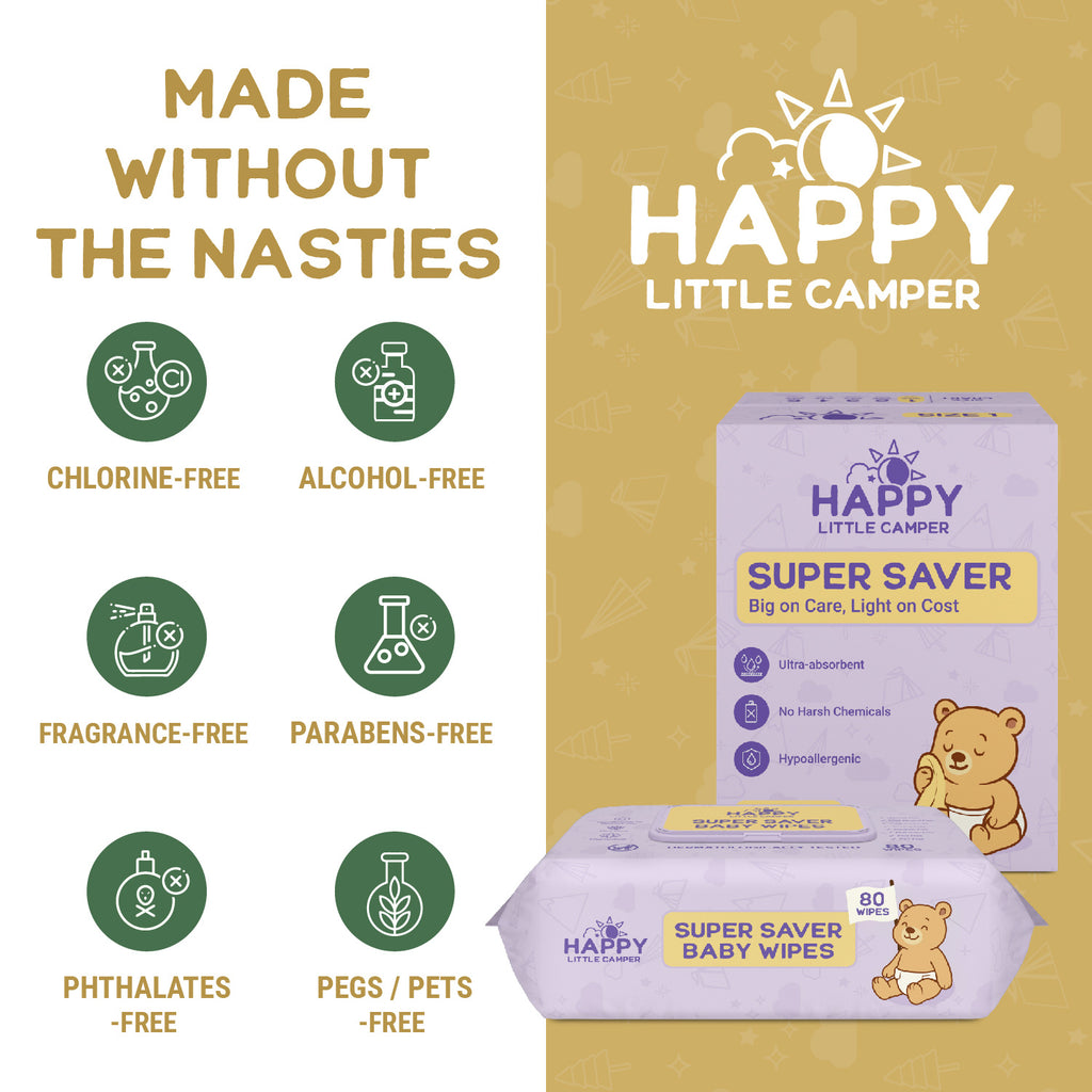 Happy Little Camper Super Saver Baby Wipes